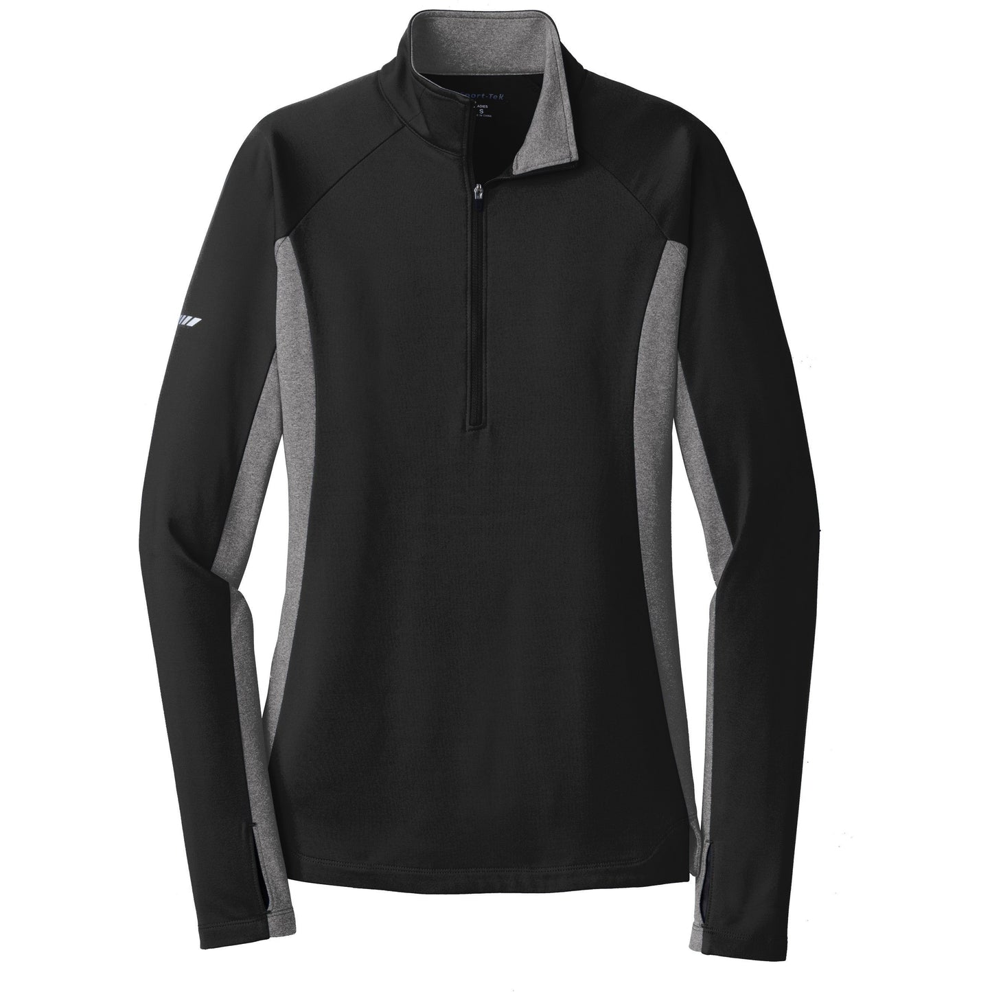Sport-Tek® Ladies Sport-Wick® Stretch Contrast 1/2-Zip Pullover
